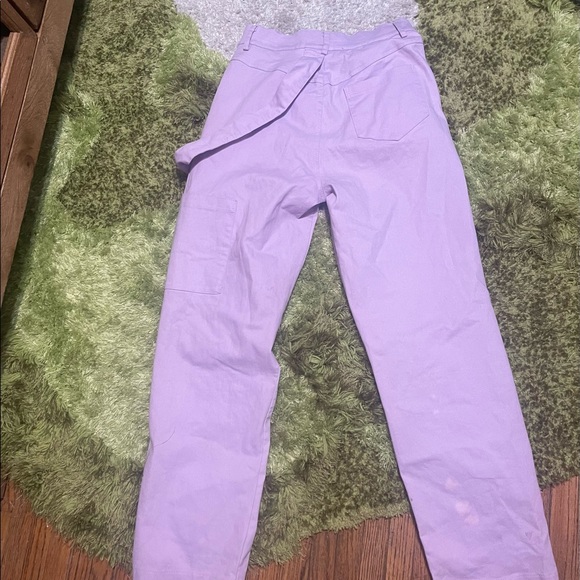 NWOT lavender high waisted straight leg trousers - Picture 3 of 5